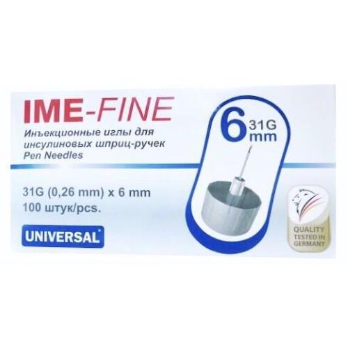 ИГЛА ДЛЯ ШПРИЦ-РУЧКИ IME-FINE G31 (0.26 х 6 мм) №100