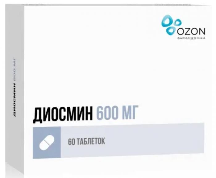 ДИОСМИН ОЗОН табл. п/о плен. 600 мг №60