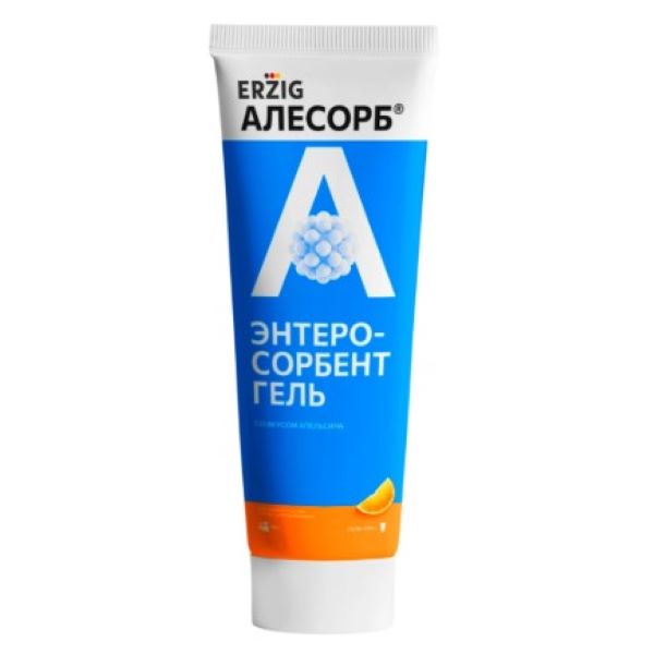 АЛЕСОРБ ЭНТЕРОСОРБЕНТ ГЕЛЬ ЭРЦИГ гель внутр. апельсин 230 гр