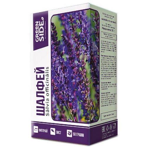 ФИТОЧАЙ ШАЛФЕЙ ЛИСТЬЯ ГРИН САЙД 50 гр