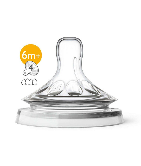 АВЕНТ NATURAL СОСКА СИЛИКОНОВАЯ №2 (044/27) быстрый поток