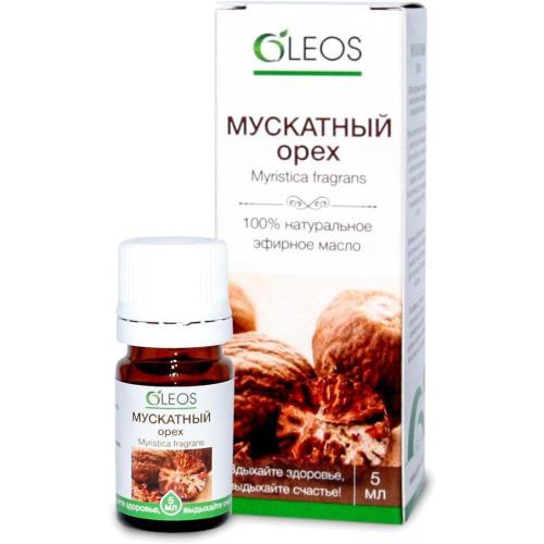 МАСЛО ЭФИРНОЕ МУСКАТНЫЙ ОРЕХ ОЛЕОС 5 мл