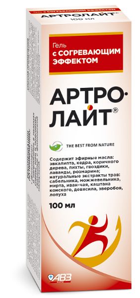 АРТРОЛАЙТ гель согревающий эффект 100 мл