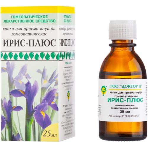 ИРИС-ПЛЮС гомеопат. капли внутр. фл. 25 мл