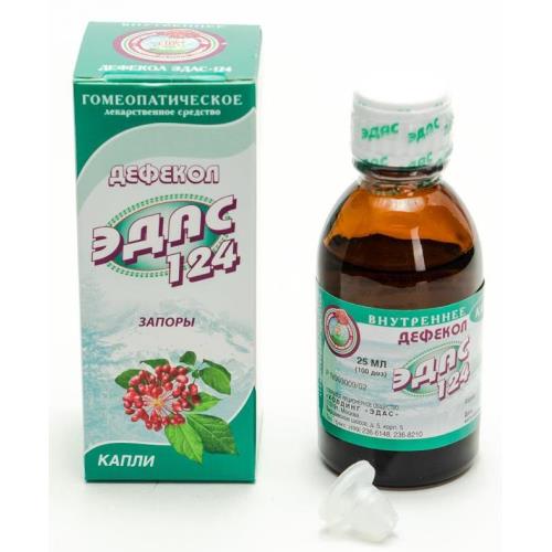 ЭДАС-124 (ДЕФЕКОЛ) капли внутр. 25 мл