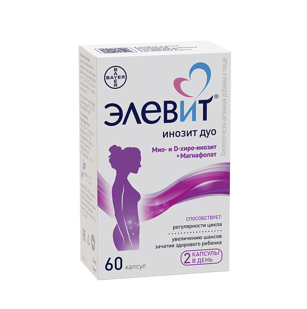 ЭЛЕВИТ ИНОЗИТ ДУО капс. №60