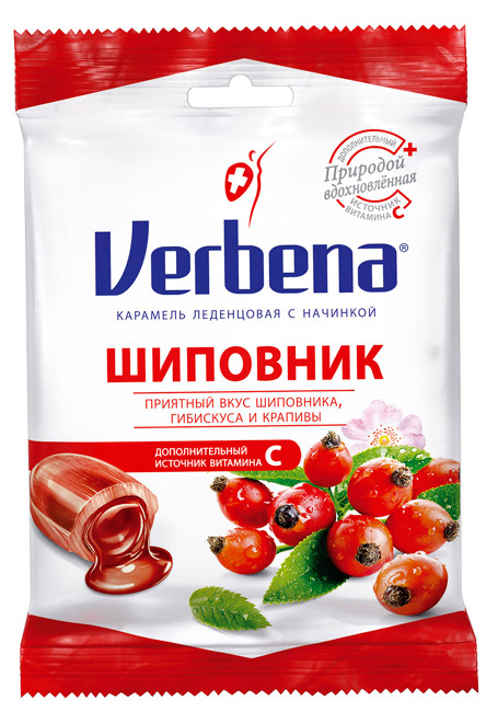 ВЕРБЕНА леденцы шиповник 60 гр