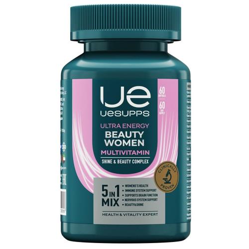 UESUPPS УЛЬТРА ЭНЕРДЖИ БЬЮТИ ВУМЕН МУЛЬТИВИТАМИН капс. №60