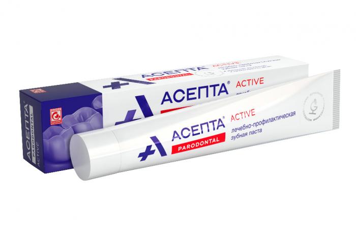 АСЕПТА АКТИВ ЗУБНАЯ ПАСТА 75 мл (З.)