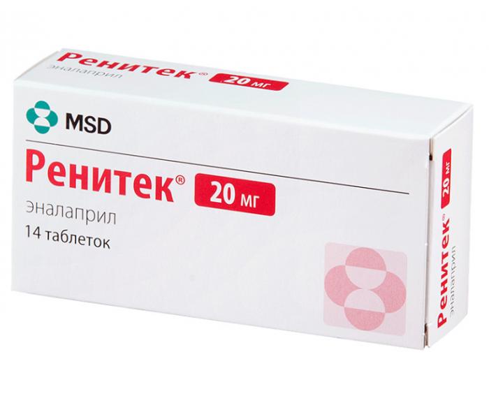 РЕНИТЕК табл. 20 мг №14