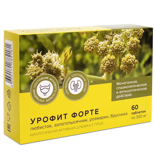 УРОФИТ ФОРТЕ ТМ табл. №60