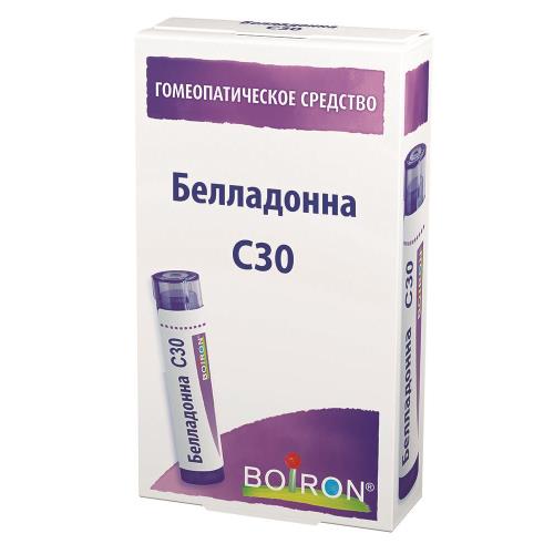 БЕЛЛАДОННА С30 гранулы гомеопатич. 4 гр