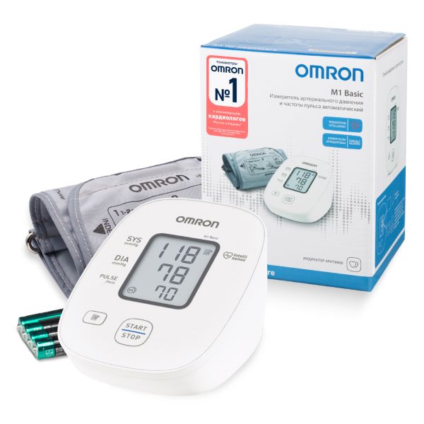 ОМРОН (OMRON) ПРИБОР (ТОНОМЕТР) ИЗМ. АРТ. ДАВЛЕНИЯ АВТОМАТ M1 BASIC (RU)