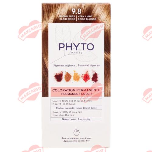 ФИТО (PHYTO) КРЕМ-КРАСКА ДЛЯ ВОЛОС 50 мл тон 9.8 оч.светлый бежевый блонд