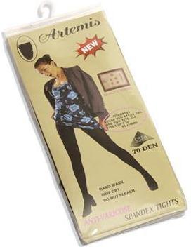 КОЛГОТКИ АНТИВАРИКОЗНЫЕ ARTEMIS черн. 70 DEN