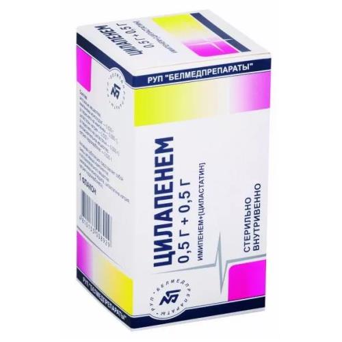 ЦИЛАПЕНЕМ пор. д/приг. инф. 500+500 мг фл. №1