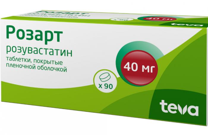 РОЗАРТ табл. п/о плен. 40 мг №90