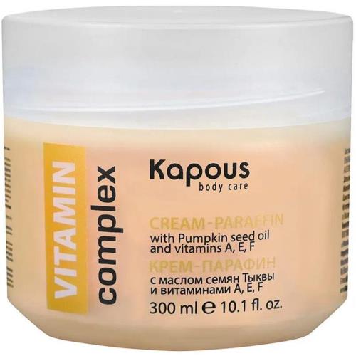 KAPOUS BODY CARE КРЕМ-ПАРАФИН ДЛЯ ТЕЛА 300 мл с маслом семян тыквы и вит. A, E, F