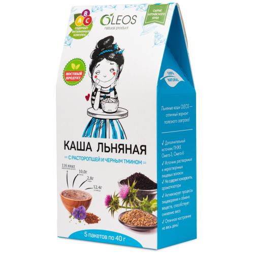 ОЛЕОС КАША ЛЬНЯНАЯ расторопша/черный тмин 40 гр №5