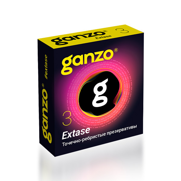 ПРЕЗЕРВАТИВЫ GANZO точечно-ребристые №3