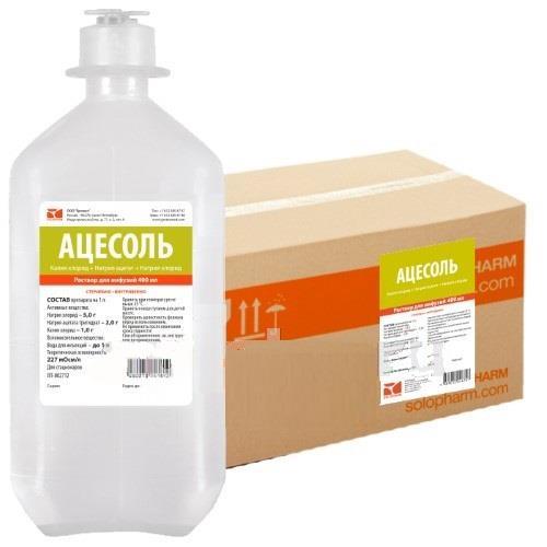 АЦЕСОЛЬ ГРОТЕКС р-р д/инфузий фл. 400 мл №20