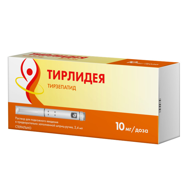 ТИРЛИДЕЯ р-р д/инъекц. п/к 10 мг шприц-ручка 2,4 мл №1 + 4 иглы