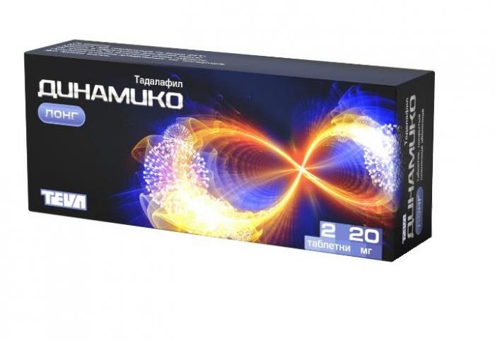 ДИНАМИКО ЛОНГ табл. п/о плен. 20 мг №2