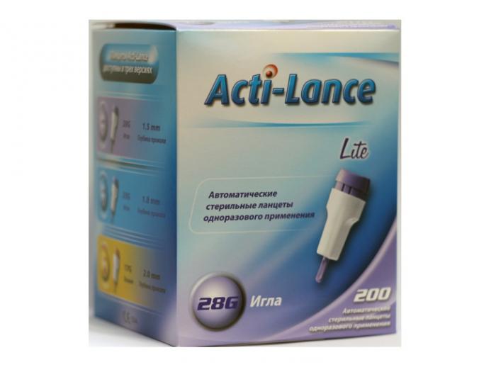 СКАРИФИКАТОР-ЛАНЦЕТ ACTI-LANCE LITE №200