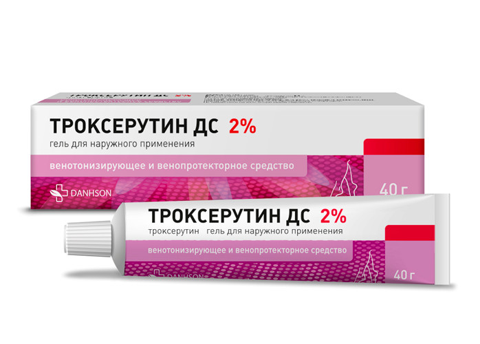 ТРОКСЕРУТИН ДС гель 2% туба 40 гр
