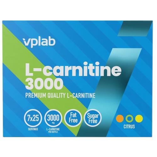 VPLAB L-КАРНИТИН 3000 напиток цитрус фл. 25 мл №7