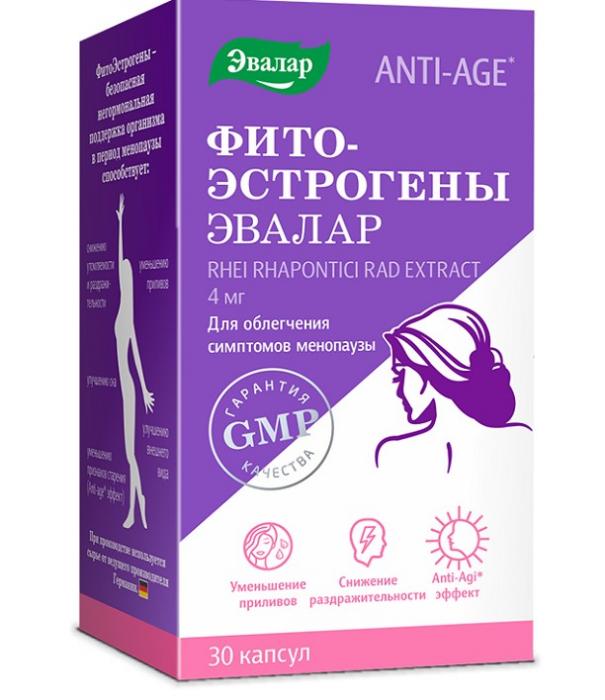ФИТОЭСТРОГЕНЫ ЭВАЛАР капс. №30