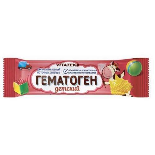 ГЕМАТОГЕН ДЕТСКИЙ ВИТАТЕКА пастилки 40 гр