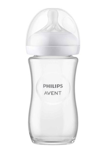 АВЕНТ NATURAL RESPONSE БУТЫЛОЧКА (СТЕКЛО) 240 мл scy 933/01 с силик. соской 1 мес.