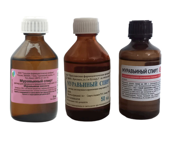 МУРАВЬИНЫЙ СПИРТ р-р спирт. наруж. 1,4% фл. 50 мл
