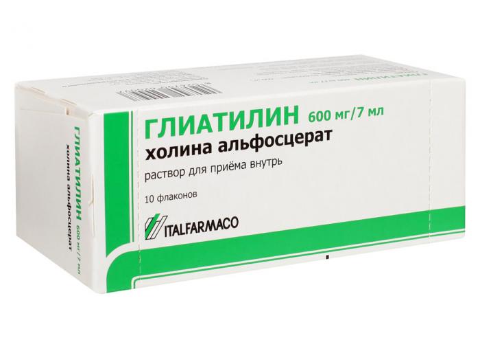 ГЛИАТИЛИН р-р внутр. 600 мг/7 мл фл. 7 мл №10