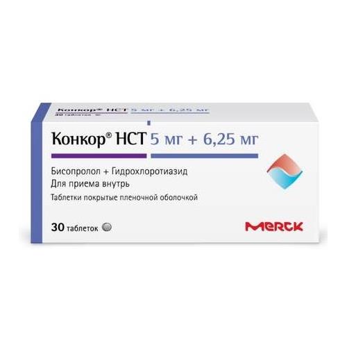 КОНКОР НСТ табл. п/о плен. 5+6,25 мг №30