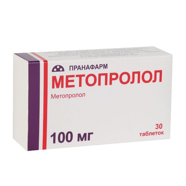 МЕТОПРОЛОЛ ПРАНА табл. 100 мг №30