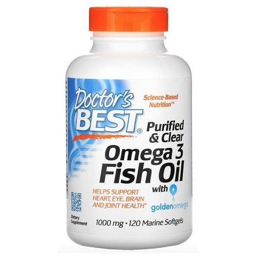 ДОКТОР БЭСТ ДВОЙНАЯ ОМЕГА 3 1000МГ ДКГ И ЭПК ИЗ АНЧОУСА капс. №120