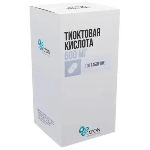 ТИОКТОВАЯ КИСЛОТА ОЗОН табл. п/о плен. 600 мг №100