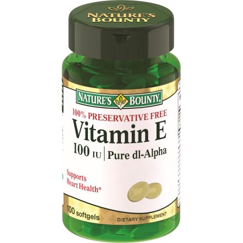 НЭЙЧЕС БАУНТИ (NATURE`S BOUNTY) ВИТАМИН Е капс. 100 МЕ №100