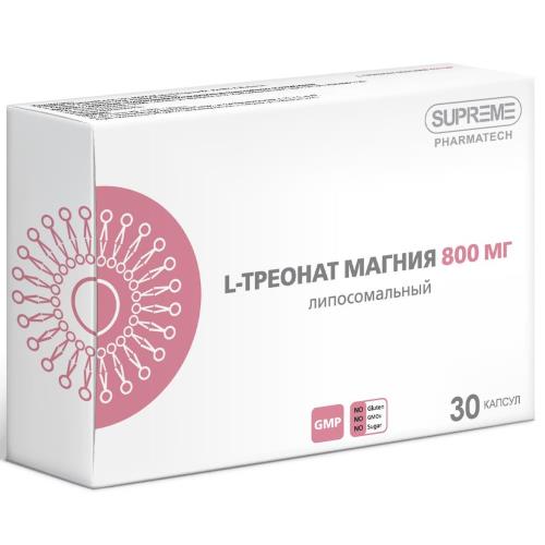 ЛИПОСОМАЛЬНЫЙ L-ТРЕОНАТ МАГНИЯ капс. №30