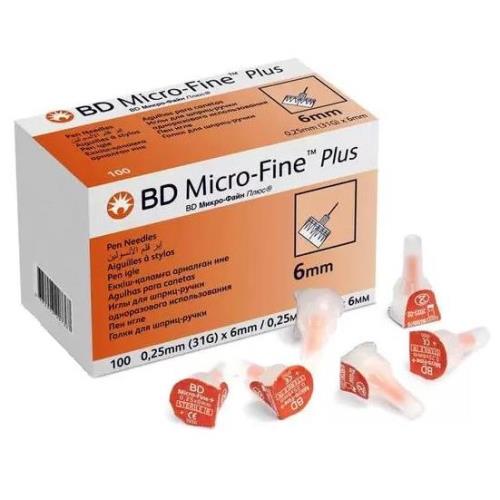 ИГЛА ДЛЯ ШПРИЦ-РУЧКИ МИКРО-ФАЙН ПЛЮС G31 (0.25 х 6 мм) №100