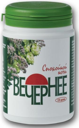 ВЕЧЕРНЕЕ ВАЛЕРИАНА + ХМЕЛЬ + МЯТА БИОКОР драже №120