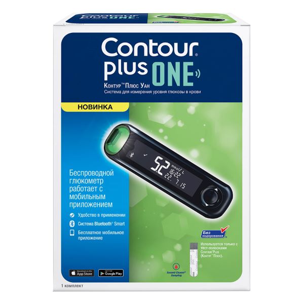 КОНТУР ГЛЮКОМЕТР ПЛЮС УАН + ланцеты №5