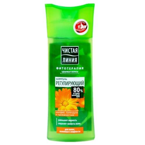 ЧИСТАЯ ЛИНИЯ ФИТОТЕРАПИЯ ШАМПУНЬ 400 мл шалфей/календула/тысячелистник