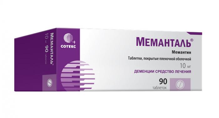 МЕМАНТАЛЬ табл. п/о плен. 10 мг №90