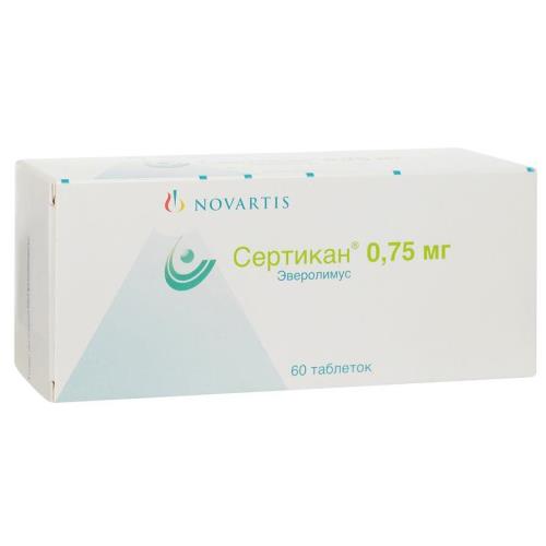 СЕРТИКАН табл. 0,75 мг №60