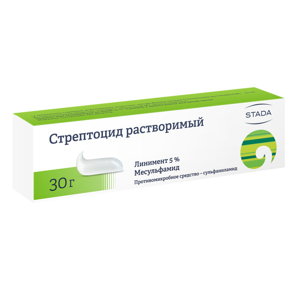 СТРЕПТОЦИД НИЖФАРМ линимент 5% туба 30 гр