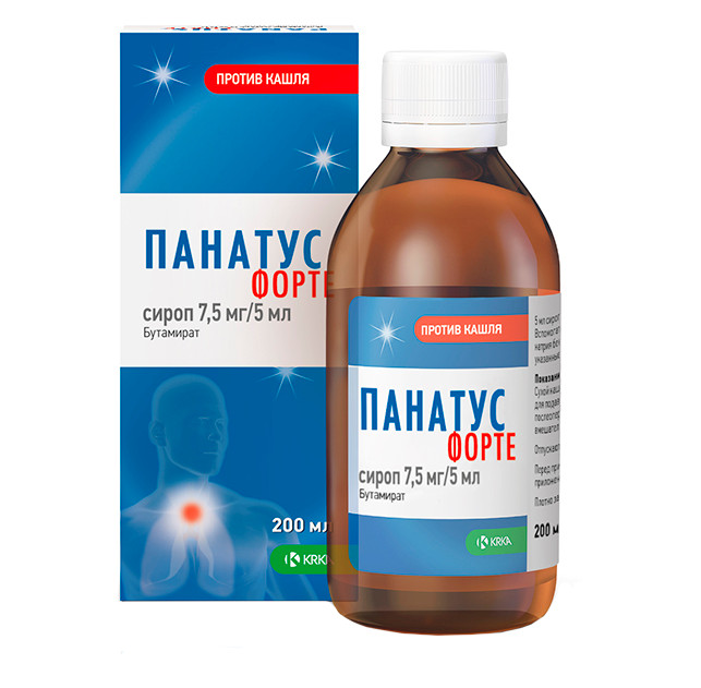 ПАНАТУС ФОРТЕ сироп 7,5 мг/5 мл фл. 200 мл
