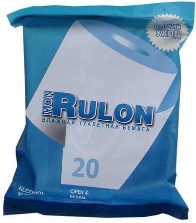 MON RULON БУМАГА ТУАЛЕТНАЯ ВЛАЖНАЯ №20